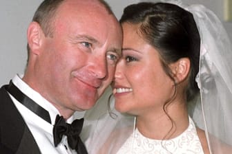 Phil Collins und Orianne Cevey bei ihrer Hochzeit im Juli 1999. 2008 ließen sie sich scheiden. Doch nun gibt es ein Liebes-Comeback.