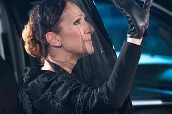 Céline Dion nach der Beerdigung ihres Mannes René Angélil am 22. Januar.