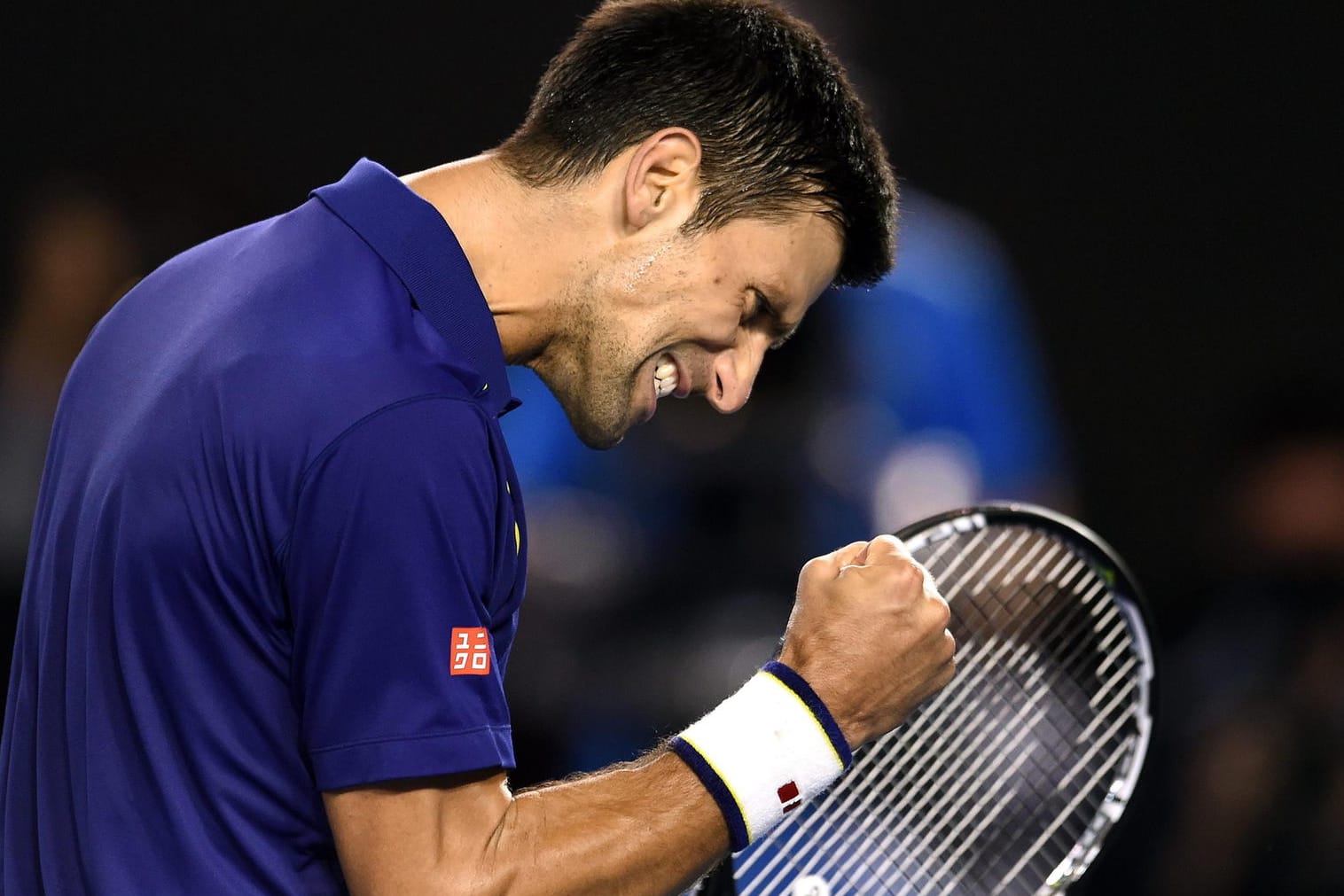 Geballte Faust: Tennis-Dominator Novak Djokovic ist seiner Favoritenrolle bei den Australian Open gerecht geworden.