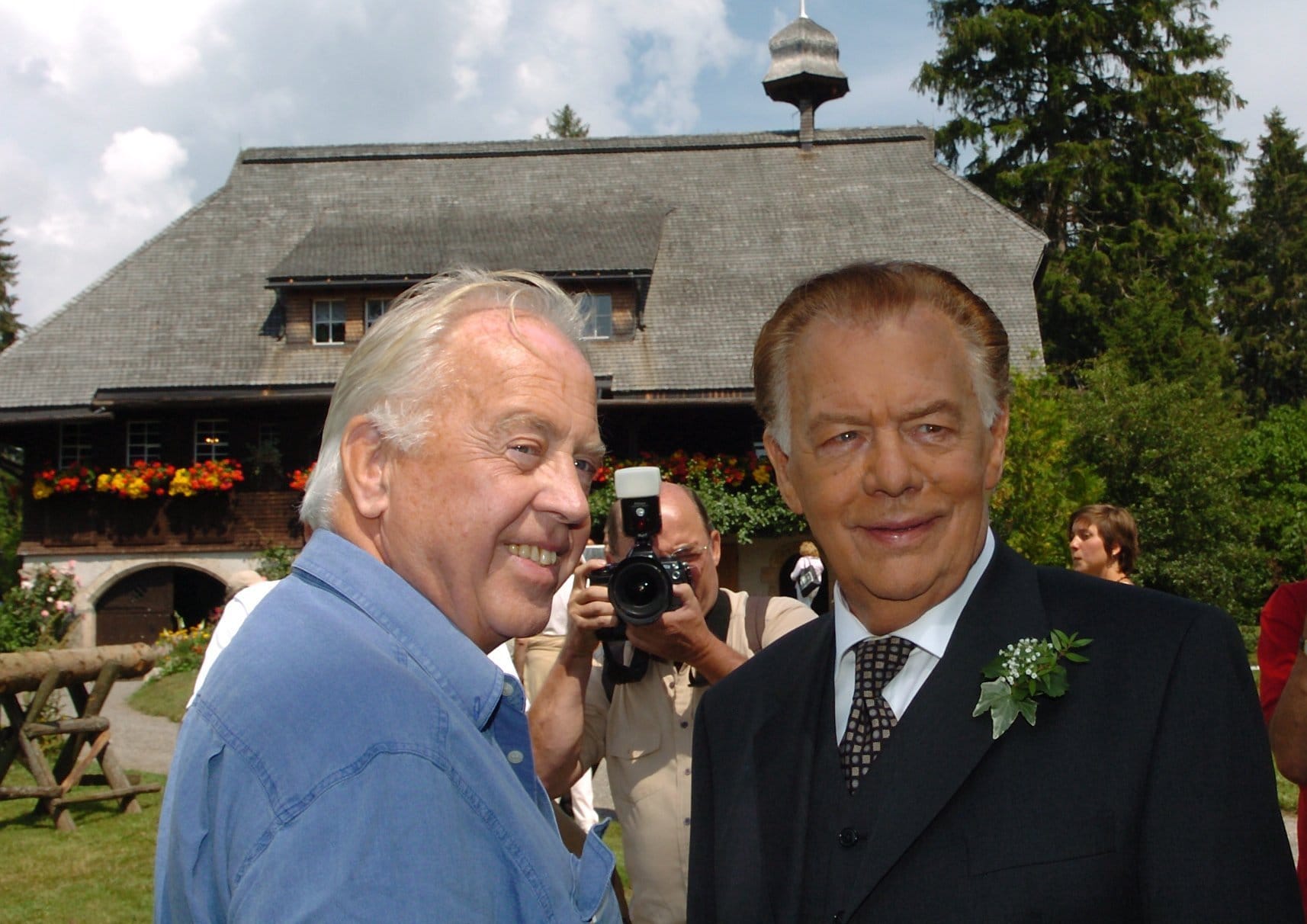 Rademann zusammen mit dem 2007 verstorbenen Klausjürgen Wussow, der in der TV-Serie "Die Schwarzwaldklinik" als Professor Brinkmann zu sehen war.