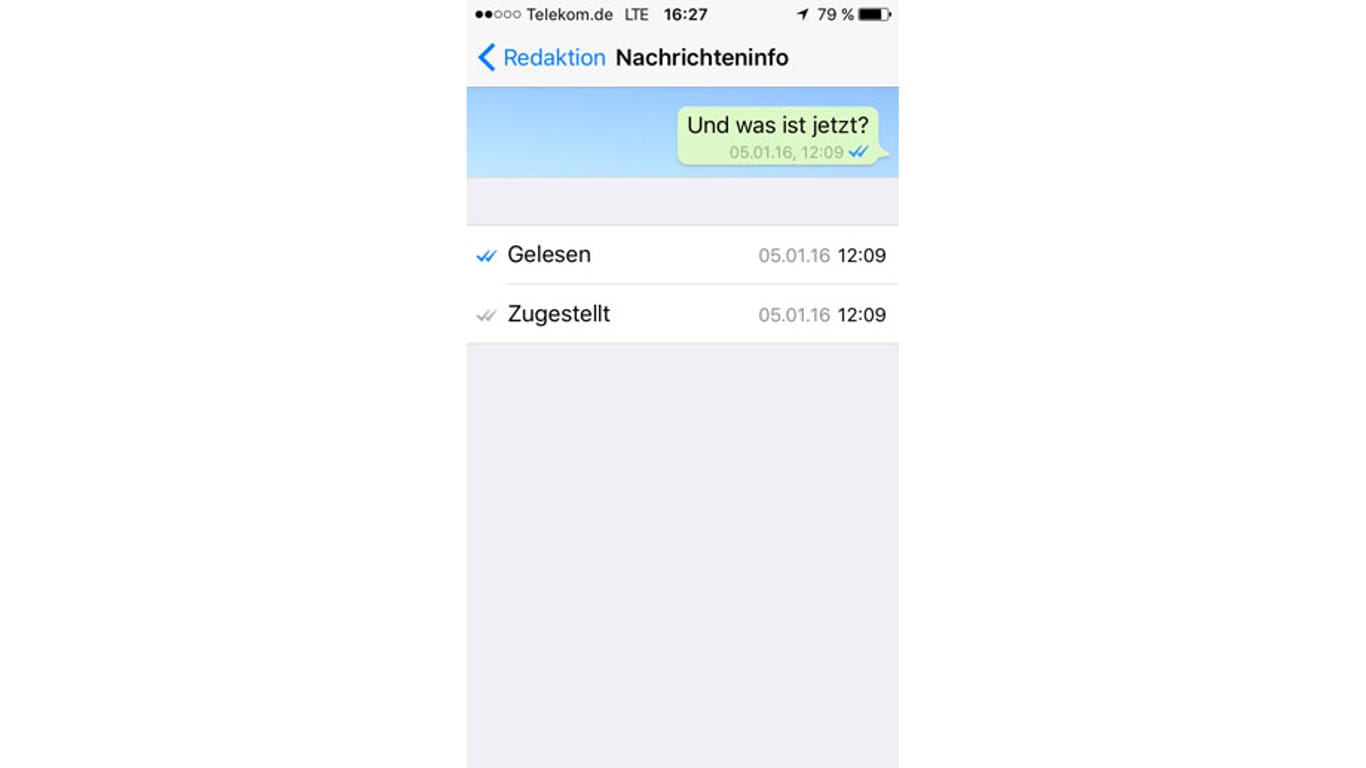 WhatsApp Zustell und Lesezeitpunkt herausfinden