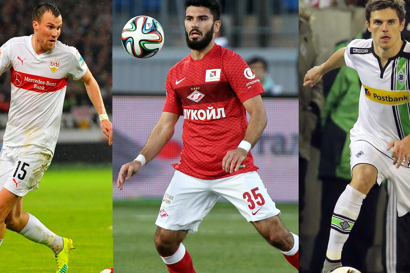 Kevin Großkreutz, Serdar Tasci und Jonas Hofmann (von links): Die Bundesligisten hielten sich bei den Wintertransfers zurück.