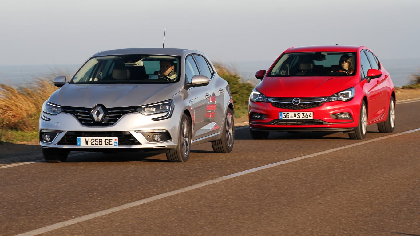 Fährt der Renault Mégane dem Opel Astra davon?