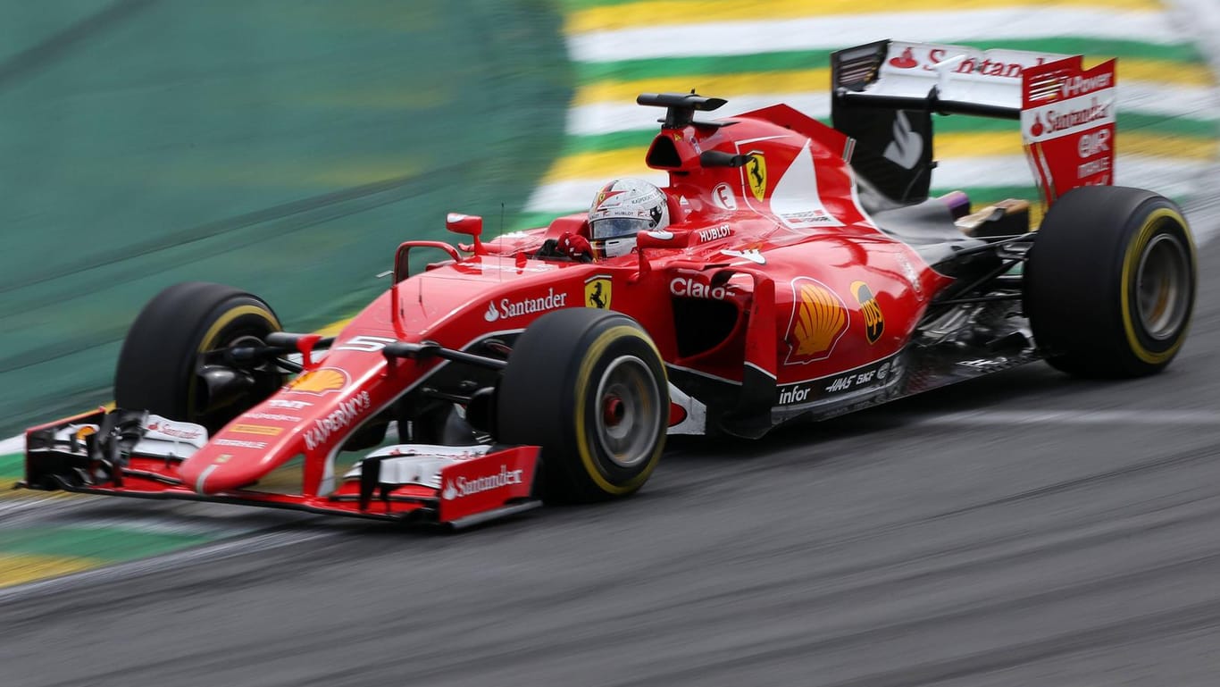 Sebastian Vettel im Ferrari: Vor allem die Kurvengeschwindigkeit soll mit dem neuen Super-Reifen erhöht werden.