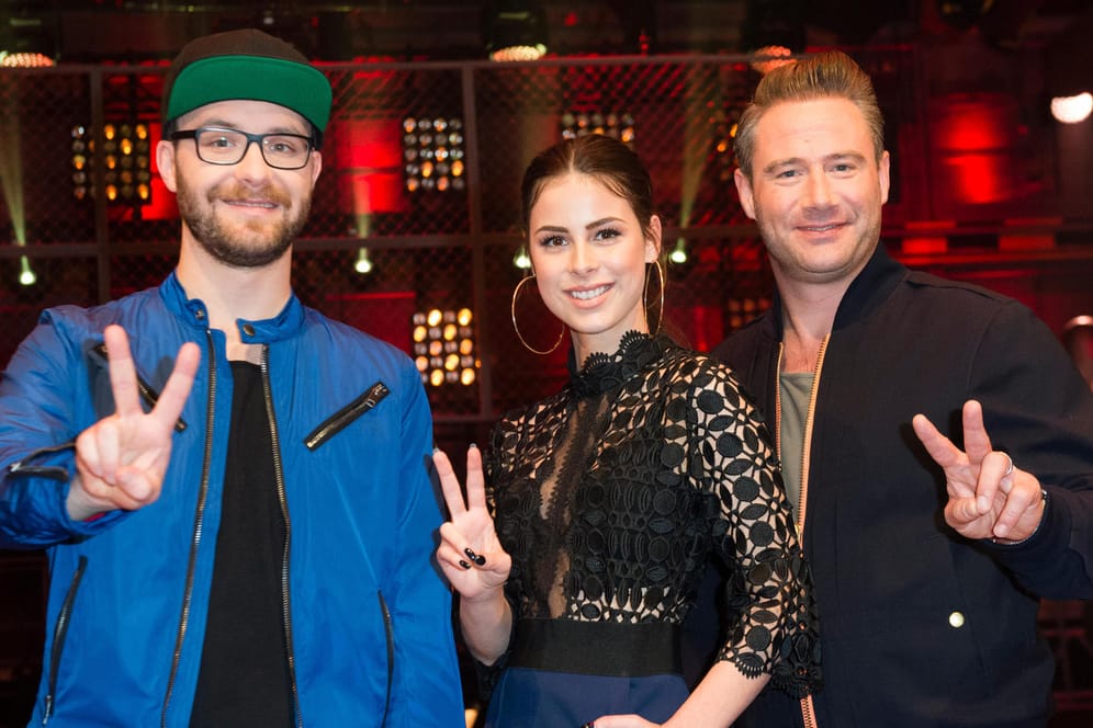 Mark Foster, Lena Meyer-Landrut und Sasha sind Juroren der Castingshow "The Voice Kids".