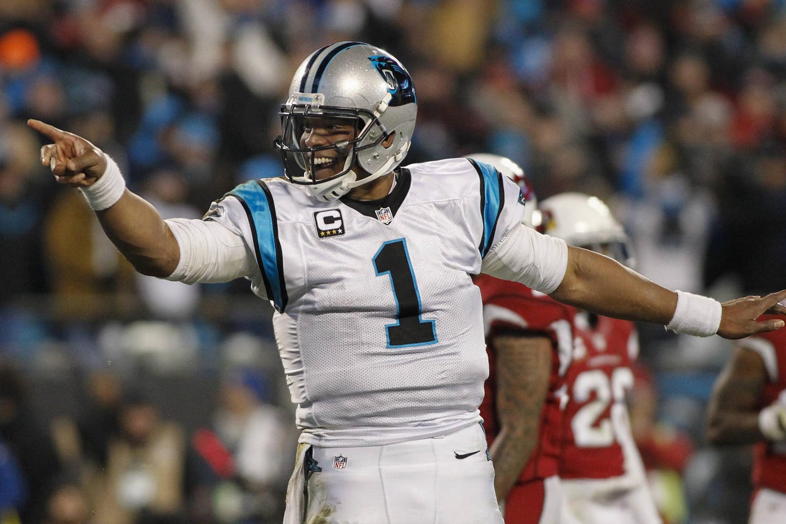 Die Nummer eins will den Titel: Panthers-Quarteback Cam Newton.