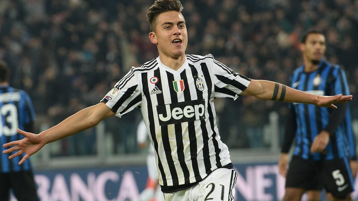 Jubel bei Paulo Dybala: Der 22-Jährige hat in dieser Saison schon 13 Tore für Juventus Turin erzielt.