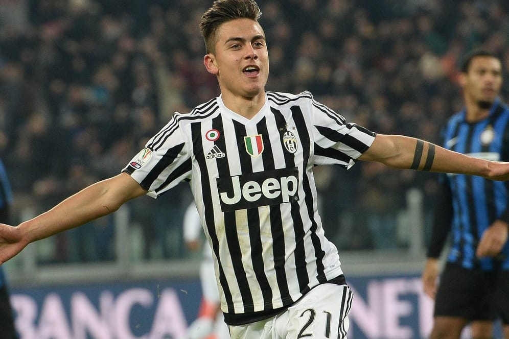 Jubel bei Paulo Dybala: Der 22-Jährige hat in dieser Saison schon 13 Tore für Juventus Turin erzielt.