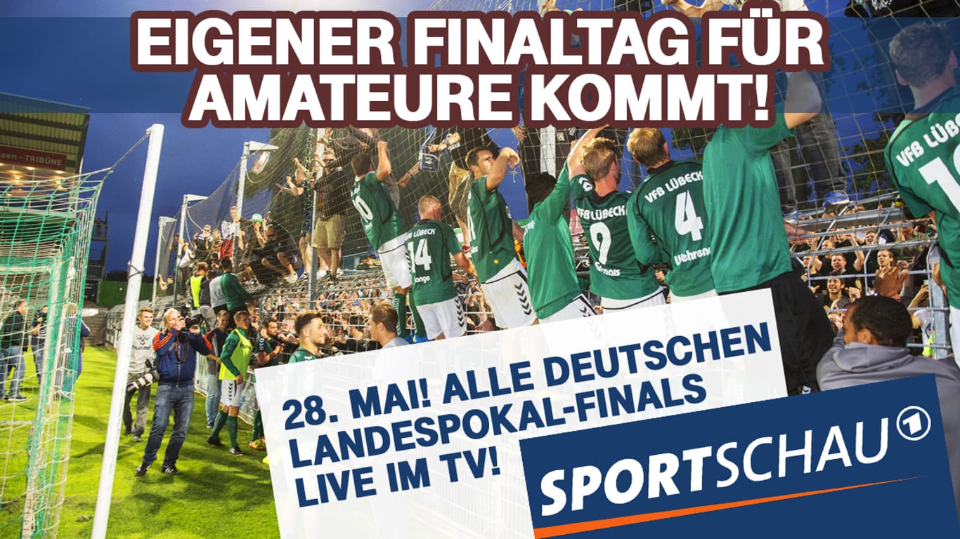 Die Finals im Landespokal werden live in der ARD-Sportschau übertragen.