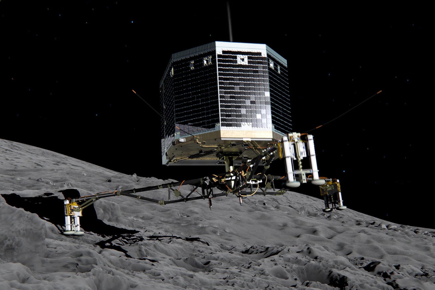 Abermillionen Menschen in aller Welt haben im November 2014 die missglückte Landung der Sonde "Philae" verfolgt.