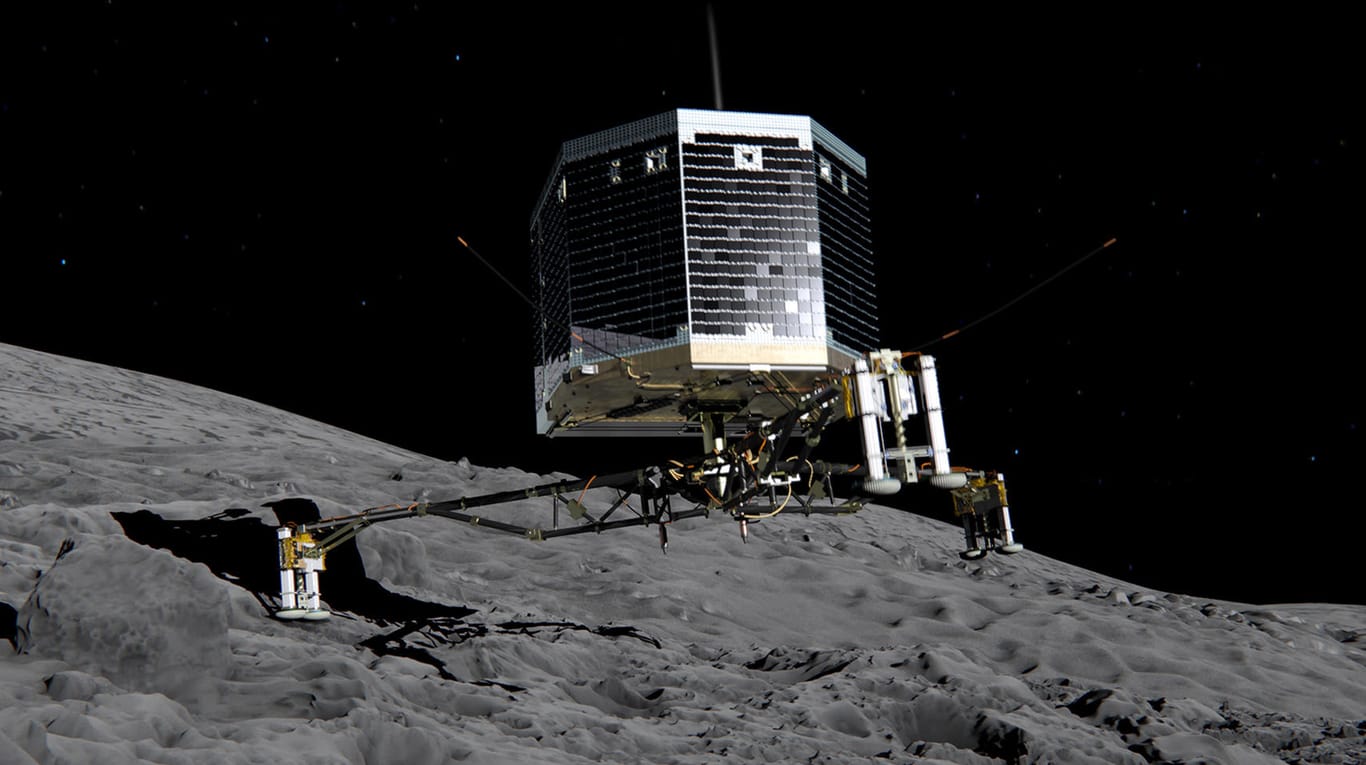 Abermillionen Menschen in aller Welt haben im November 2014 die missglückte Landung der Sonde "Philae" verfolgt.