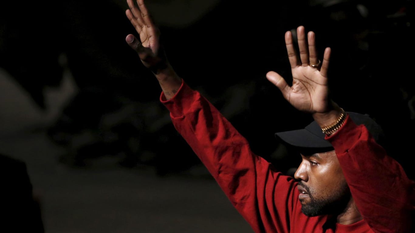 Hip-Hop-Produzent Kanye West während der Präsentation seines neuen Albums und seiner "Yeezy Season 3"-Modekollektion im Madison Square Garden.