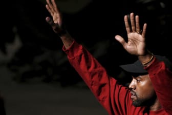 Hip-Hop-Produzent Kanye West während der Präsentation seines neuen Albums und seiner "Yeezy Season 3"-Modekollektion im Madison Square Garden.