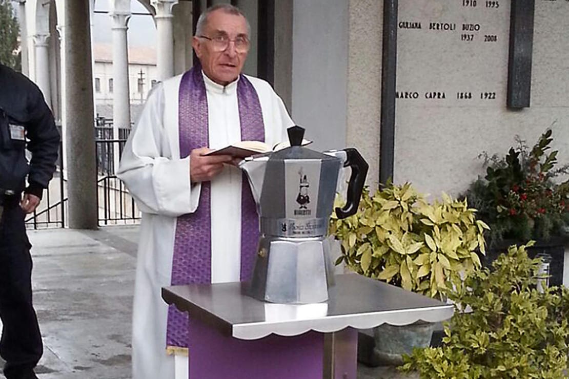 In dieser Espresso-Kanne ruhen die sterblichen Überreste von Renato Bialetti.