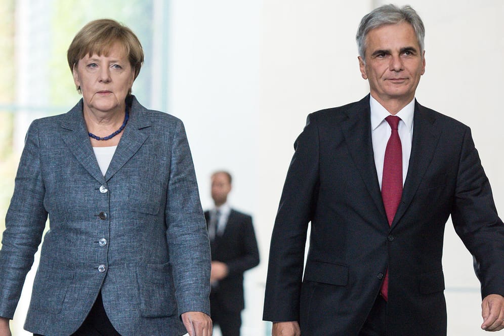 Angela Merkel und Österreichs Bundeskanzler Werner Faymann waren wichtige Partner einer "Koalition der Willigen", doch Wien änderte nun seine Prioritäten.