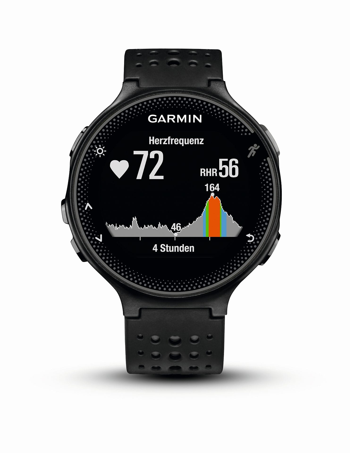 Die richtige Uhr für echte Sportler: Der Garmin Forerunner 235 HR für etwa 300 Euro mit GPS, integriertem optischen Pulssensor und Farbdisplay kann auch die passende Musik zum Sport auf dem Smartphone steuern.