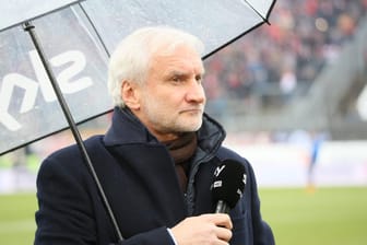 Rudi Völler war beim Sky-Interview sichtlich angefressen.