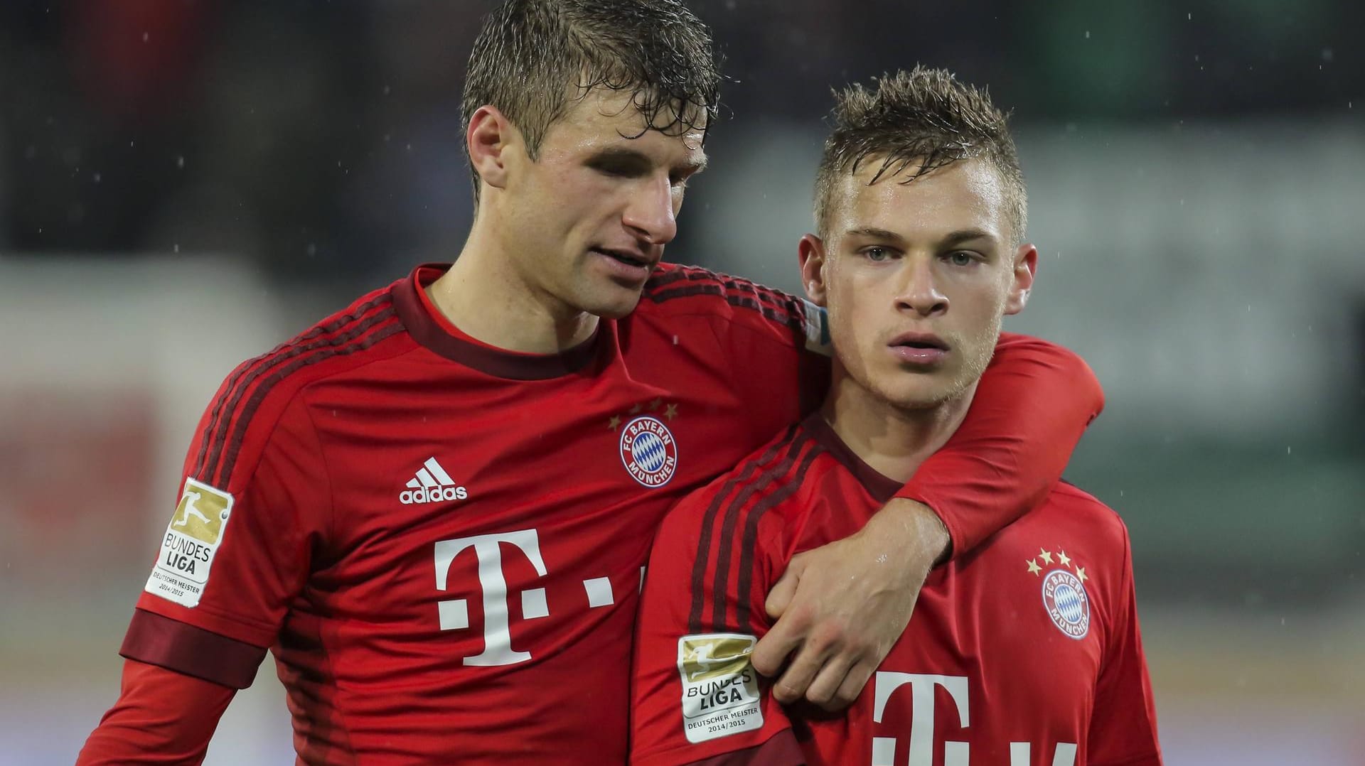 Thomas Müller (li.) und Joshua Kimmich.