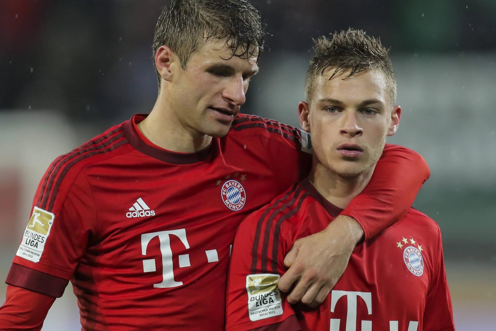 Thomas Müller (li.) und Joshua Kimmich.