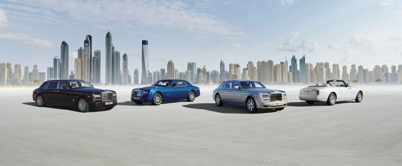 Die Rolls-Royce-Phantom-Familie.