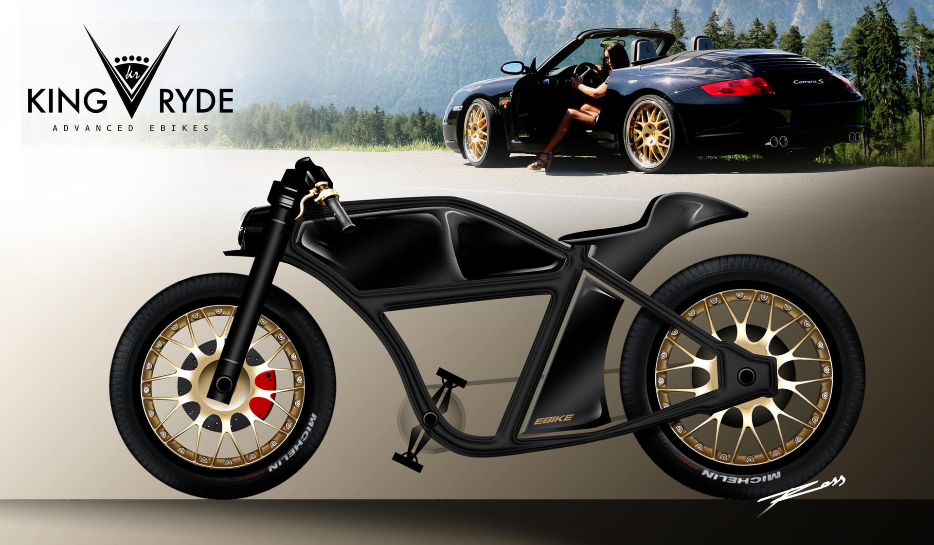 Auch ein E-Bike mit dem Design eines Porsche Carrera S ist möglich.