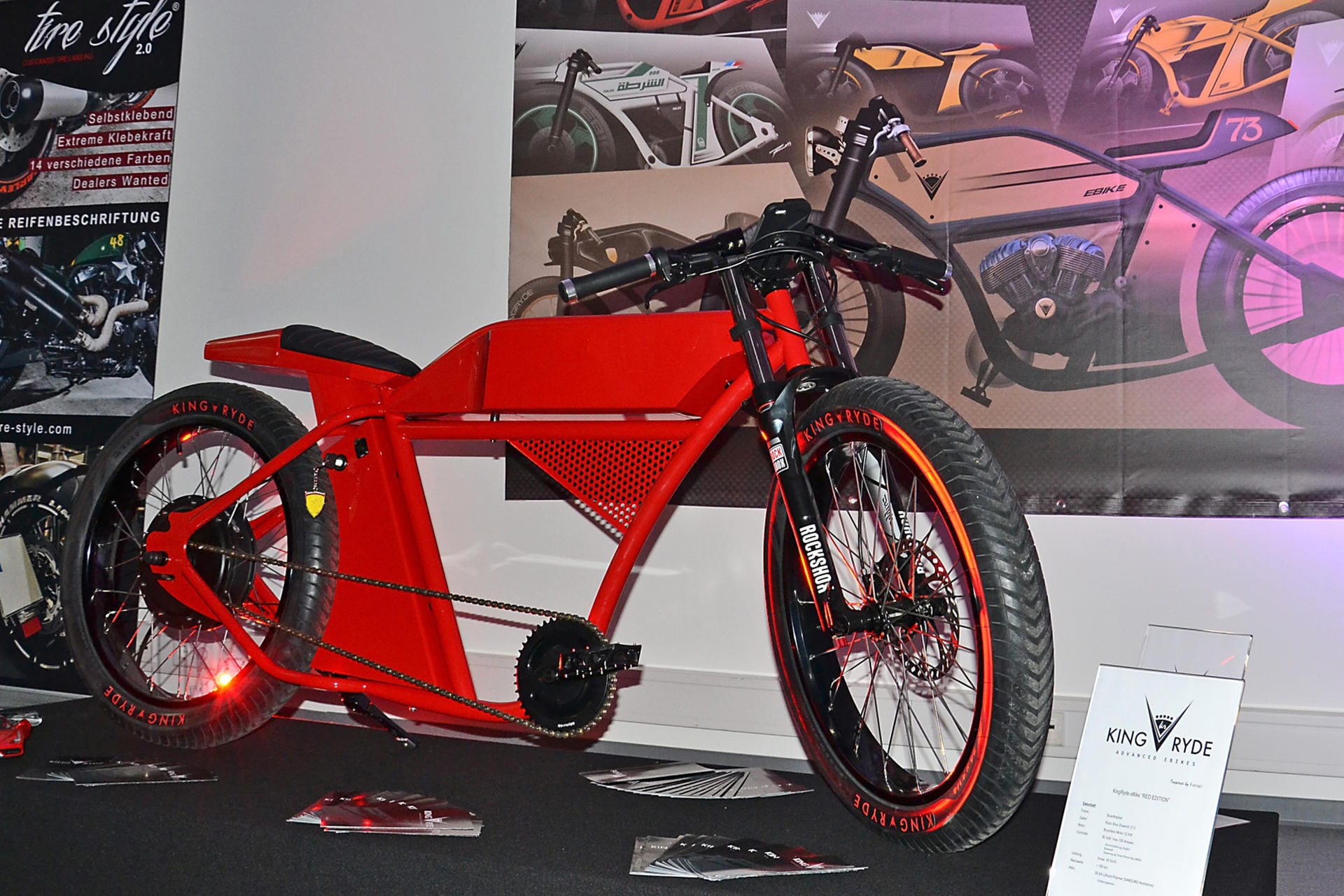 Als Basismotorisierung hat Hammann für seine Zweiräder einen vier Kilowatt leistenden Motor vorgesehen, also einen der mehr als viermal so stark ist wie ein üblicher E-Bike-Antrieb.