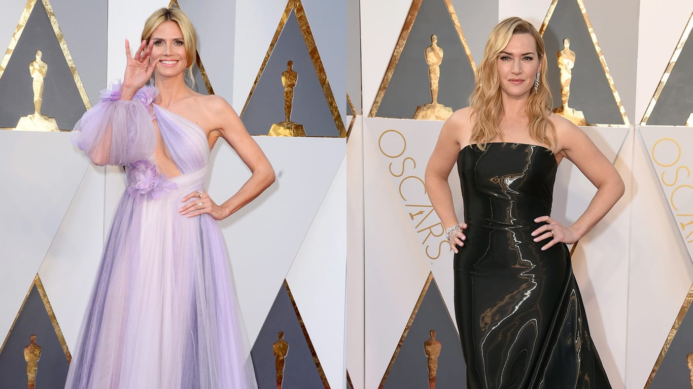 Heidi Klum und Kate Winslet gehörten definitiv nicht zu den Gewinnern, was die Outfitwahl betraf.