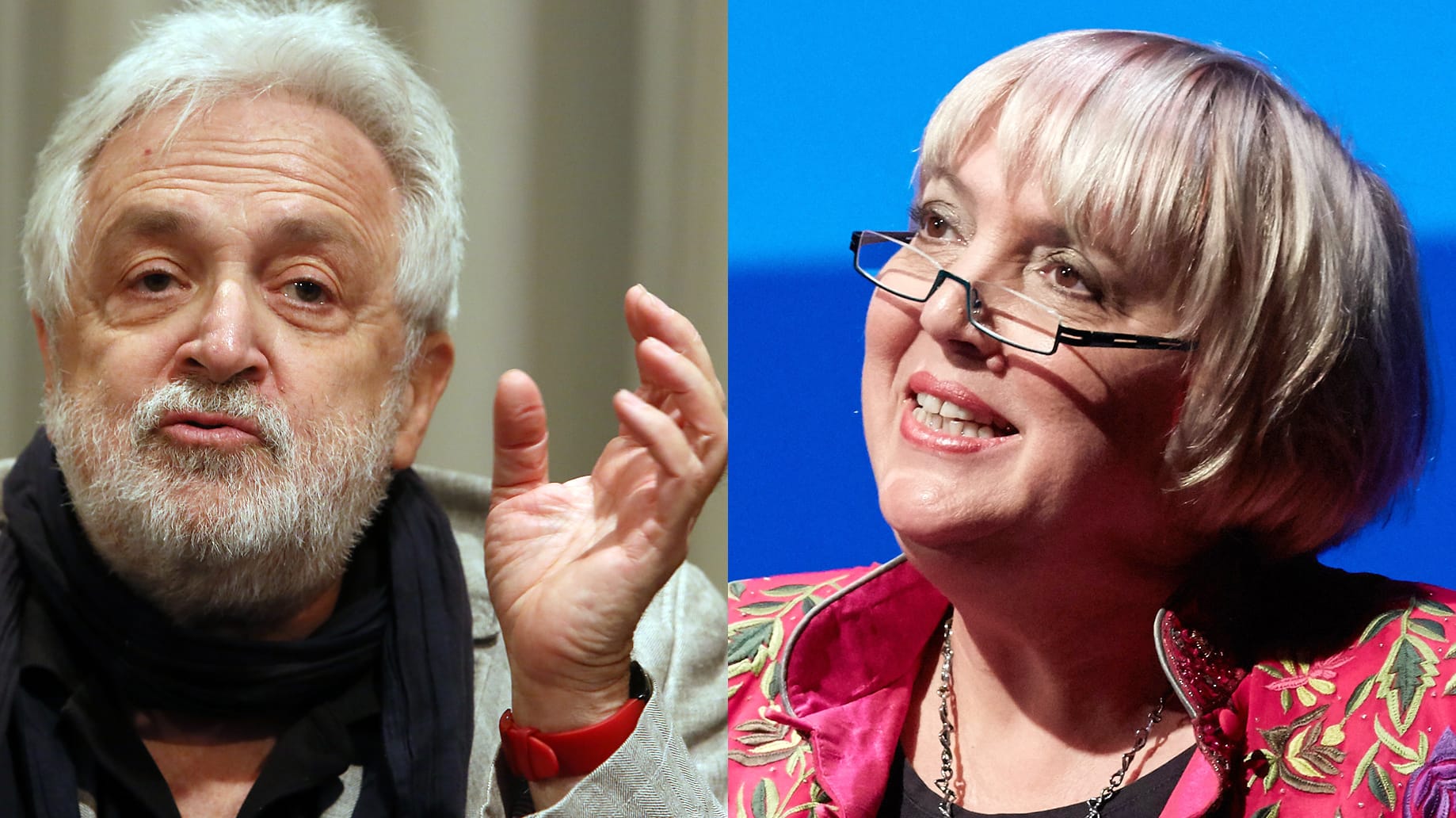 Die Grünen-Politikerin Claudia Roth (rechts) will nicht mit dem Publizisten Henryk M. Broder in einer Talkshow auftreten.