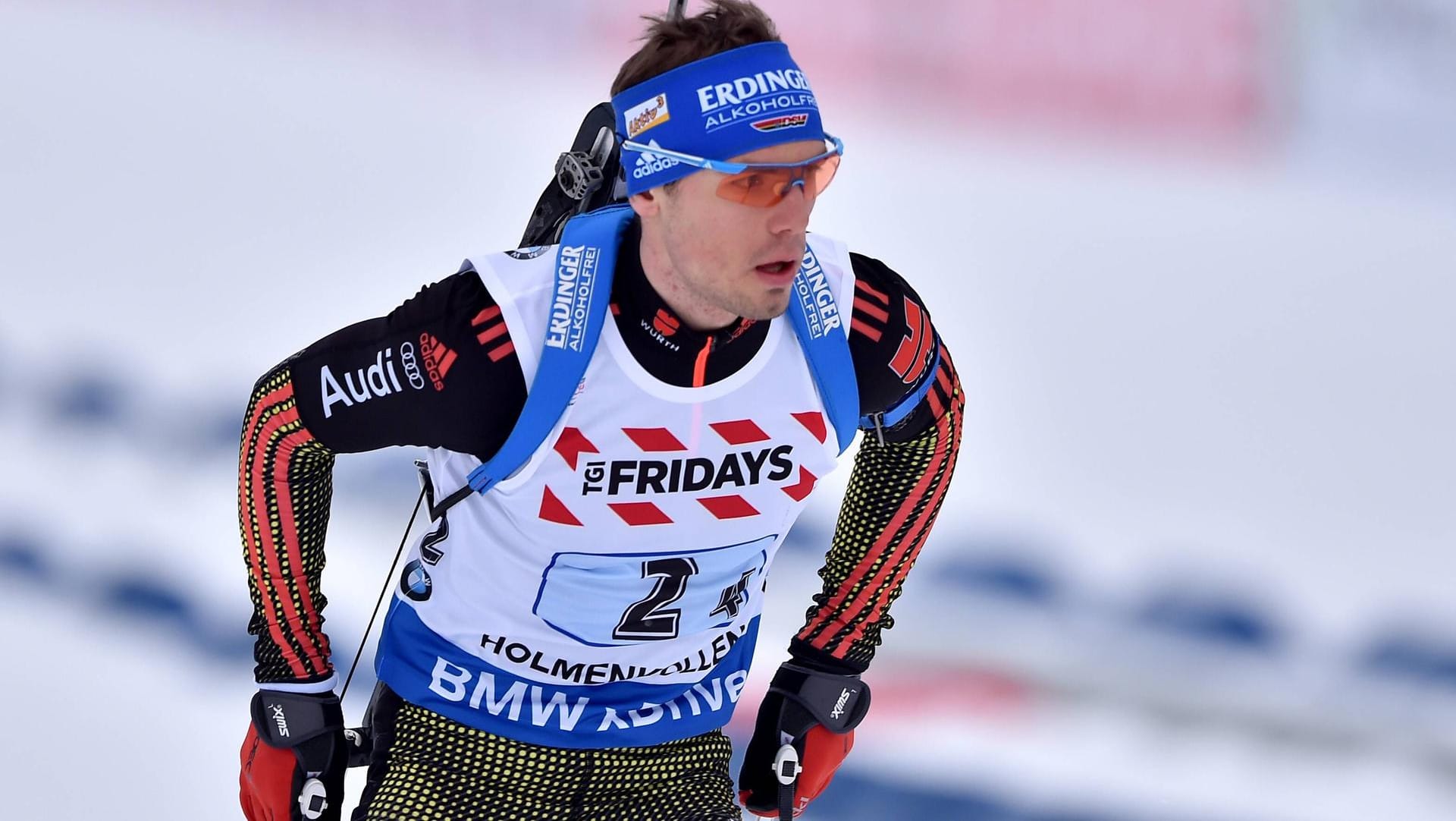 Simon Schempp bei der Biathlon-WM in Oslo.