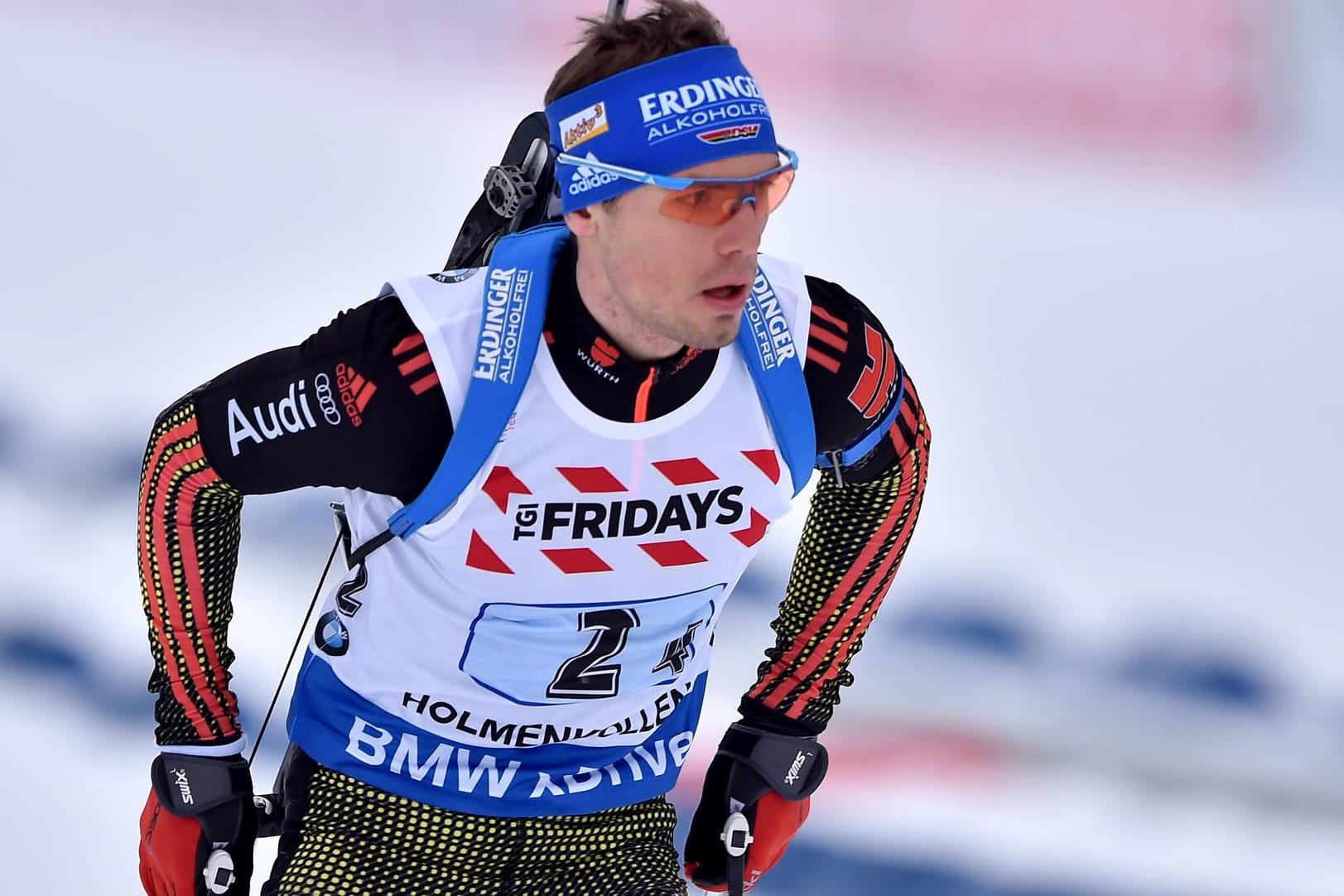 Simon Schempp bei der Biathlon-WM in Oslo.