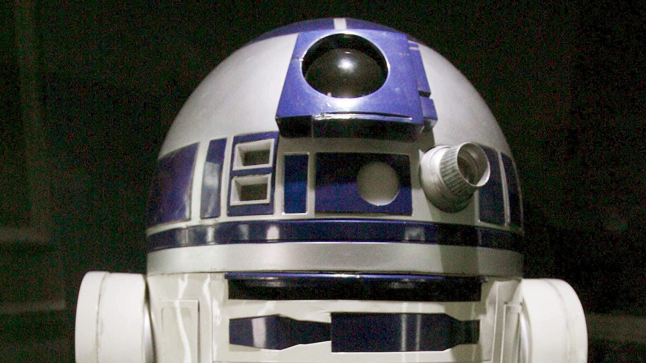 Der reparierende Roboter R2D2 aus "Star Wars".