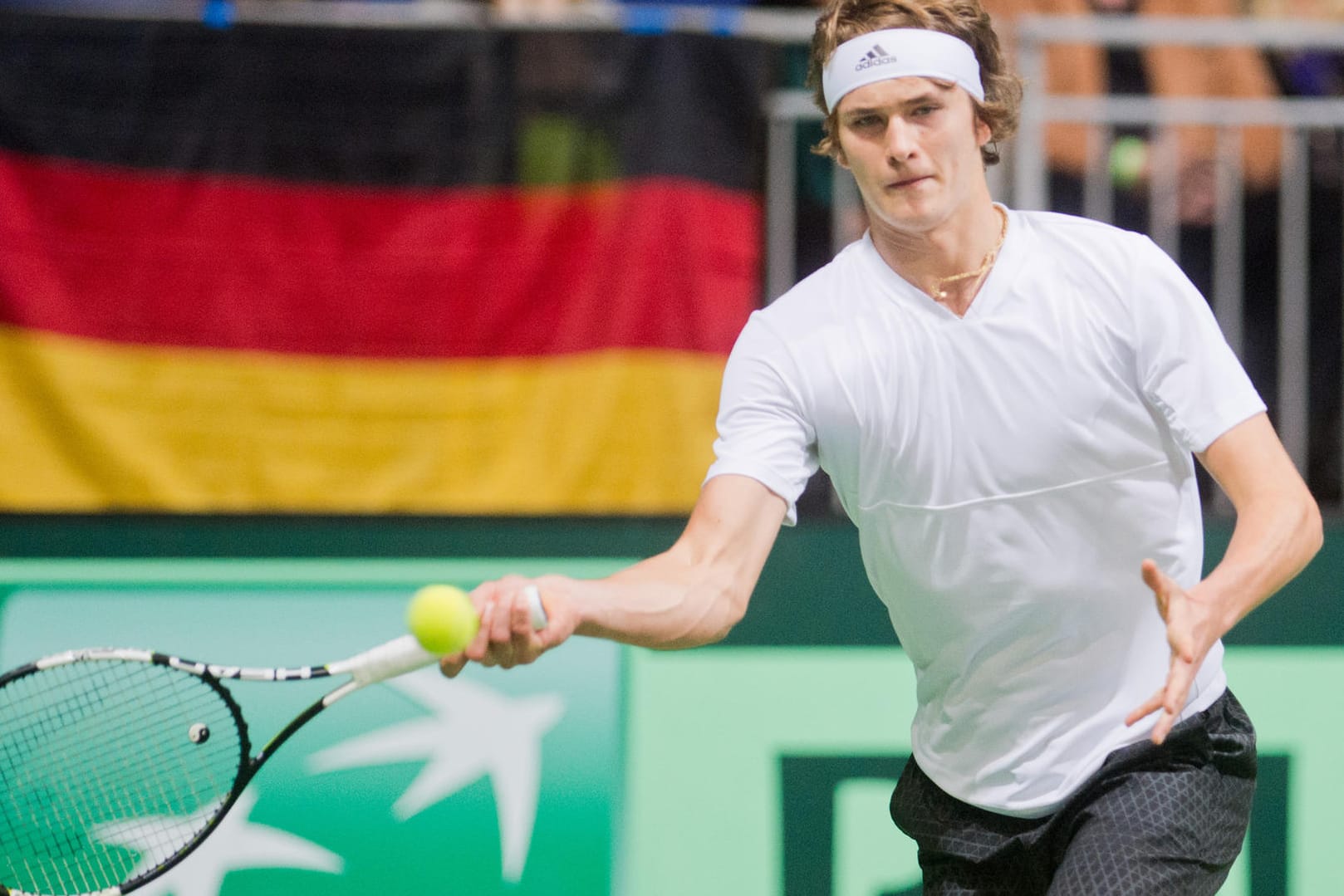 Keine Chance: Michael Zverev unterlag im entscheidenden Einzel glatt in drei Sätzen.