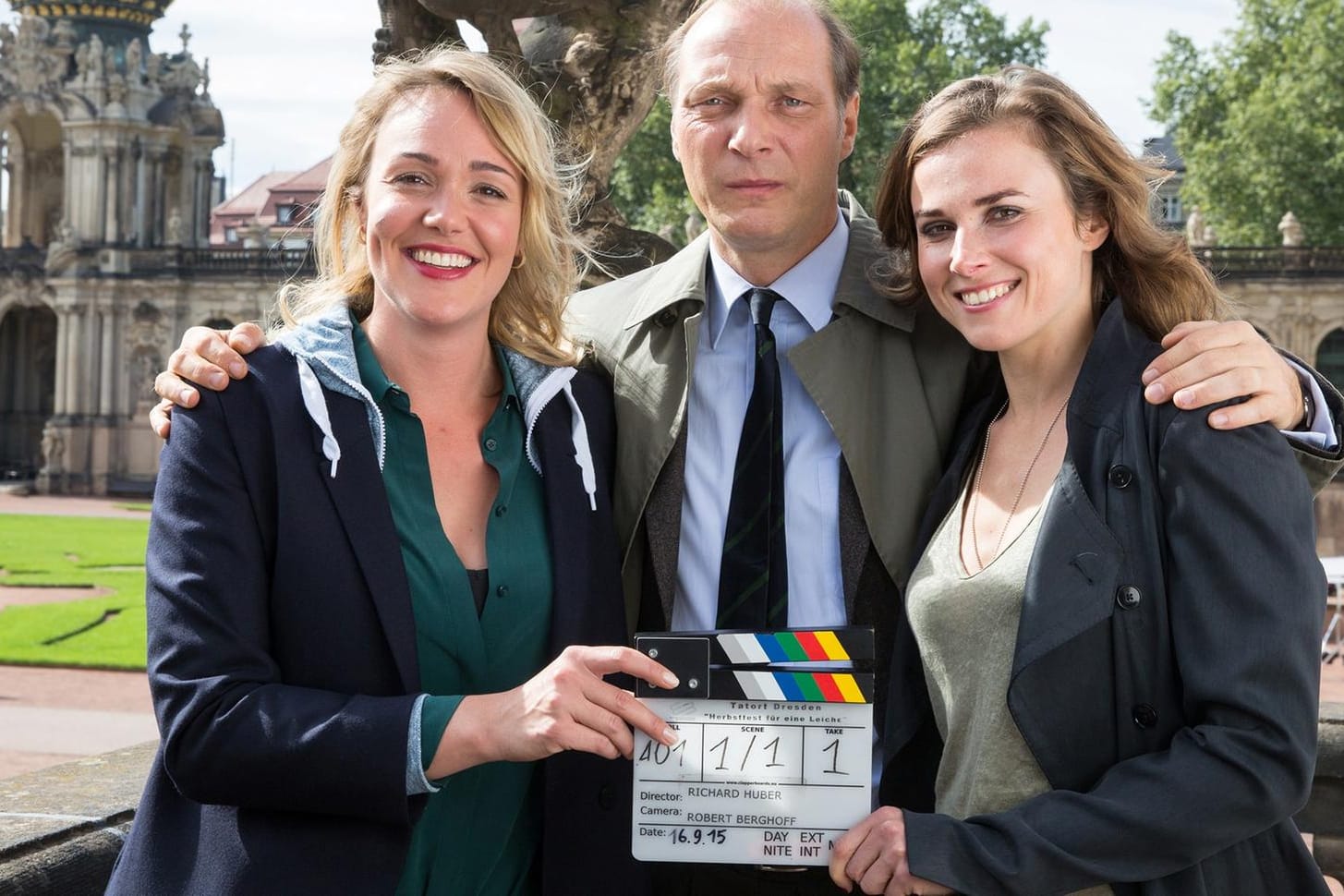 Alwara Höfels, Martin Brambach und Karin Hanczewski sind die neuen Dresdner "Tatort"-Kommissare.