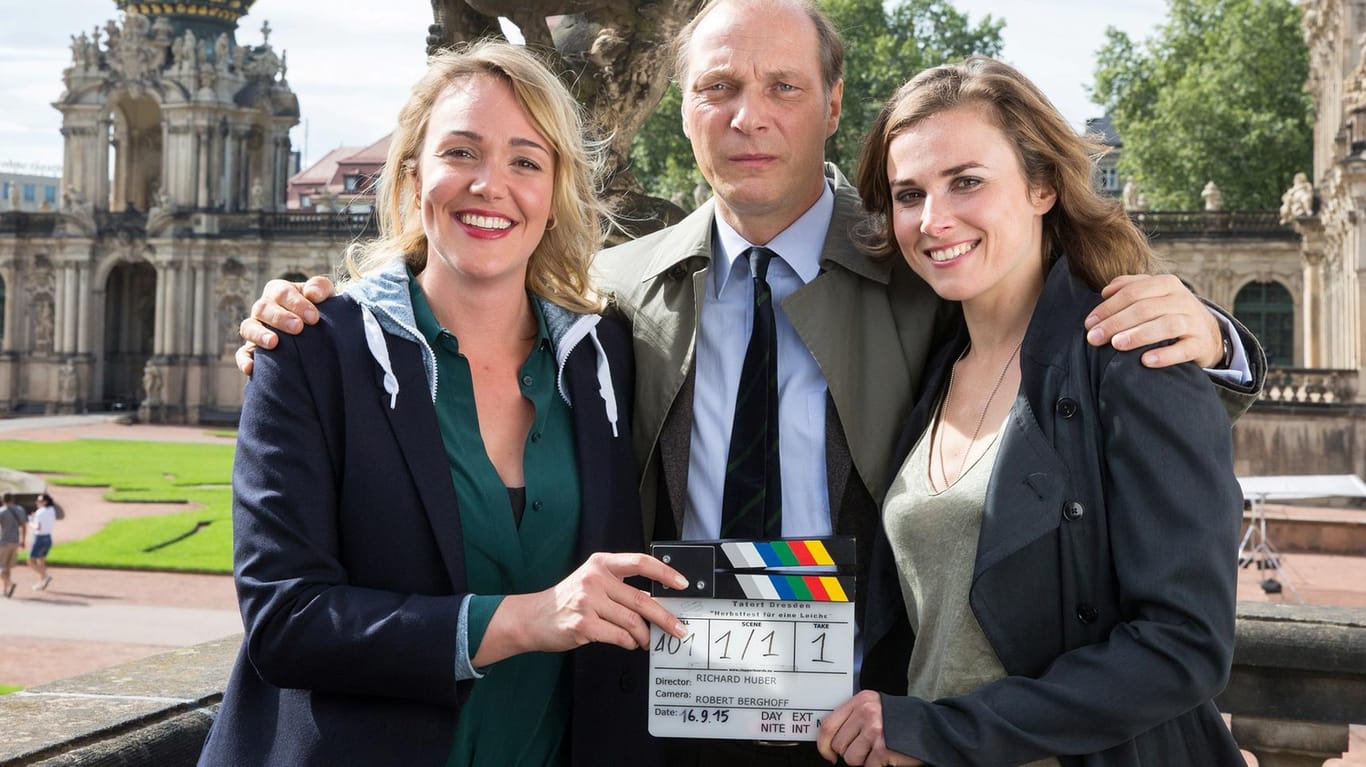 Alwara Höfels, Martin Brambach und Karin Hanczewski sind die neuen Dresdner "Tatort"-Kommissare.
