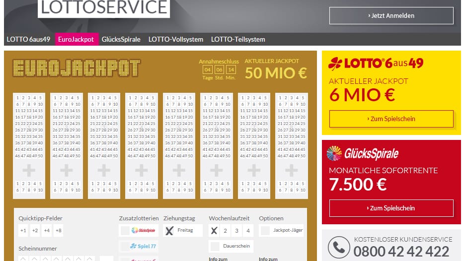 Wer sich den Weg in die Lottoannahmestelle sparen will, der kann natürlich auch online seinen Tipp abgeben.