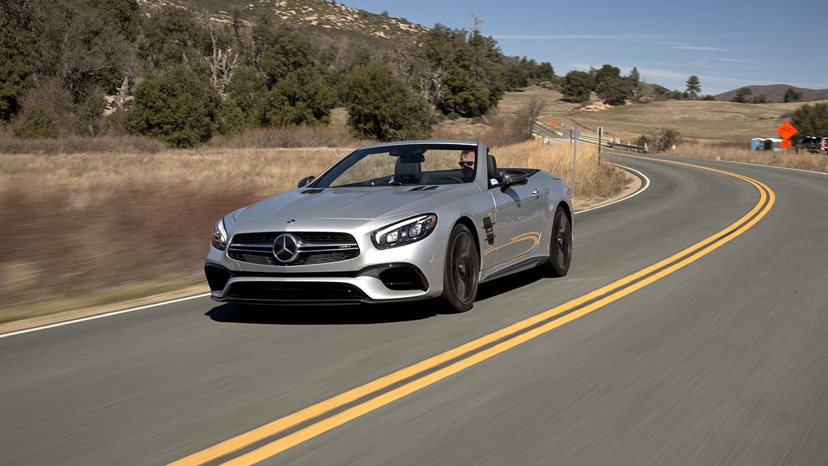 Sportlich in den Kurven: der Mercedes-AMG SL 63.