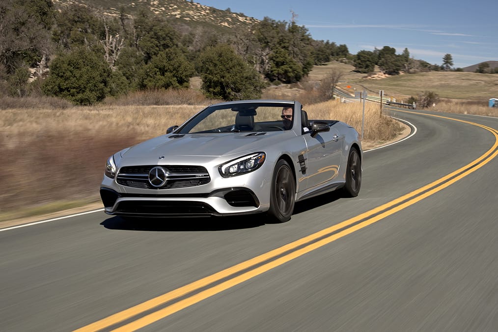 Sportlich in den Kurven: der Mercedes-AMG SL 63.