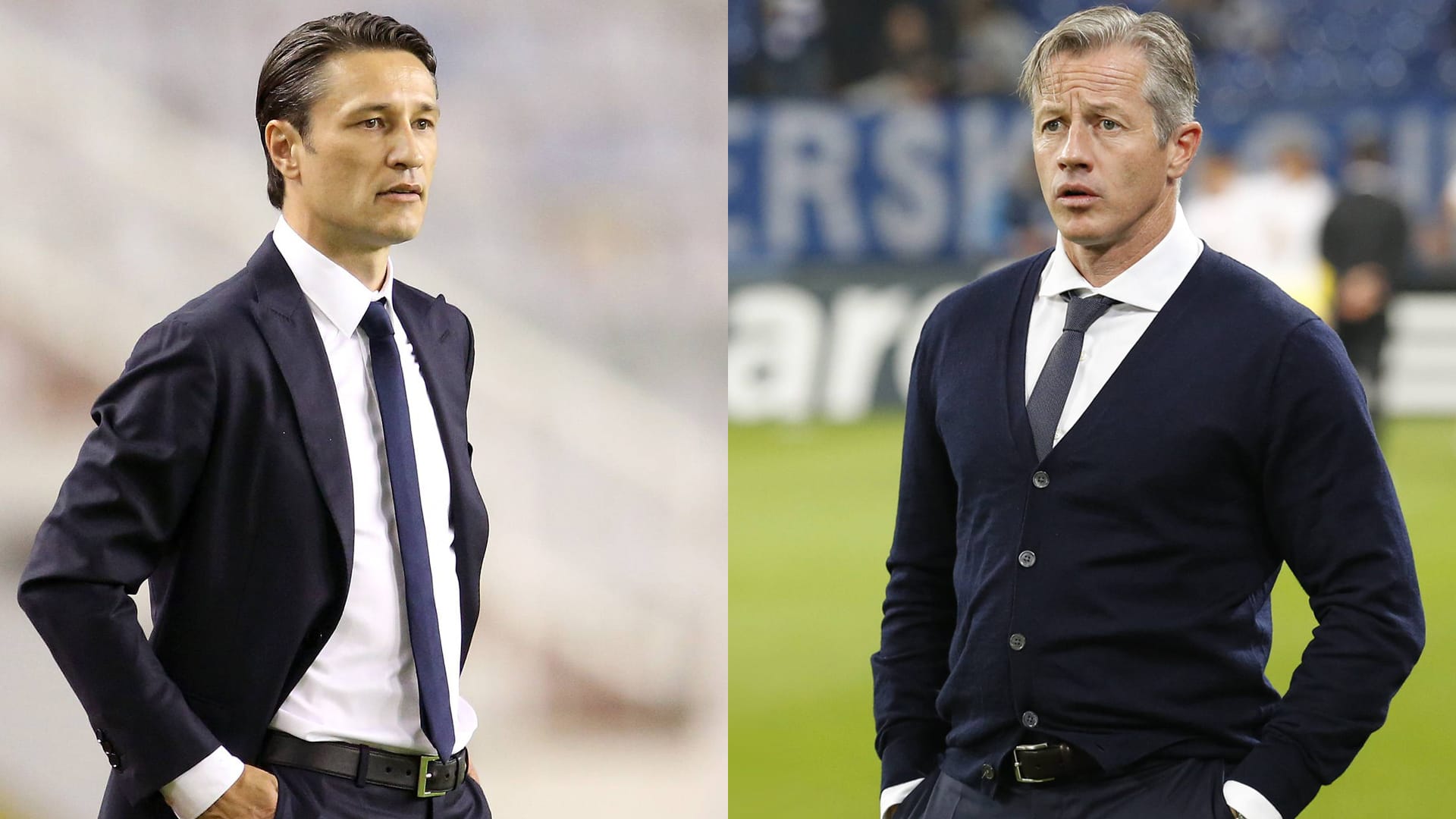 Scheinbar die beiden Topfavoriten auf die Veh-Nachfolge: Niko Kovac (li.) und Jens Keller.