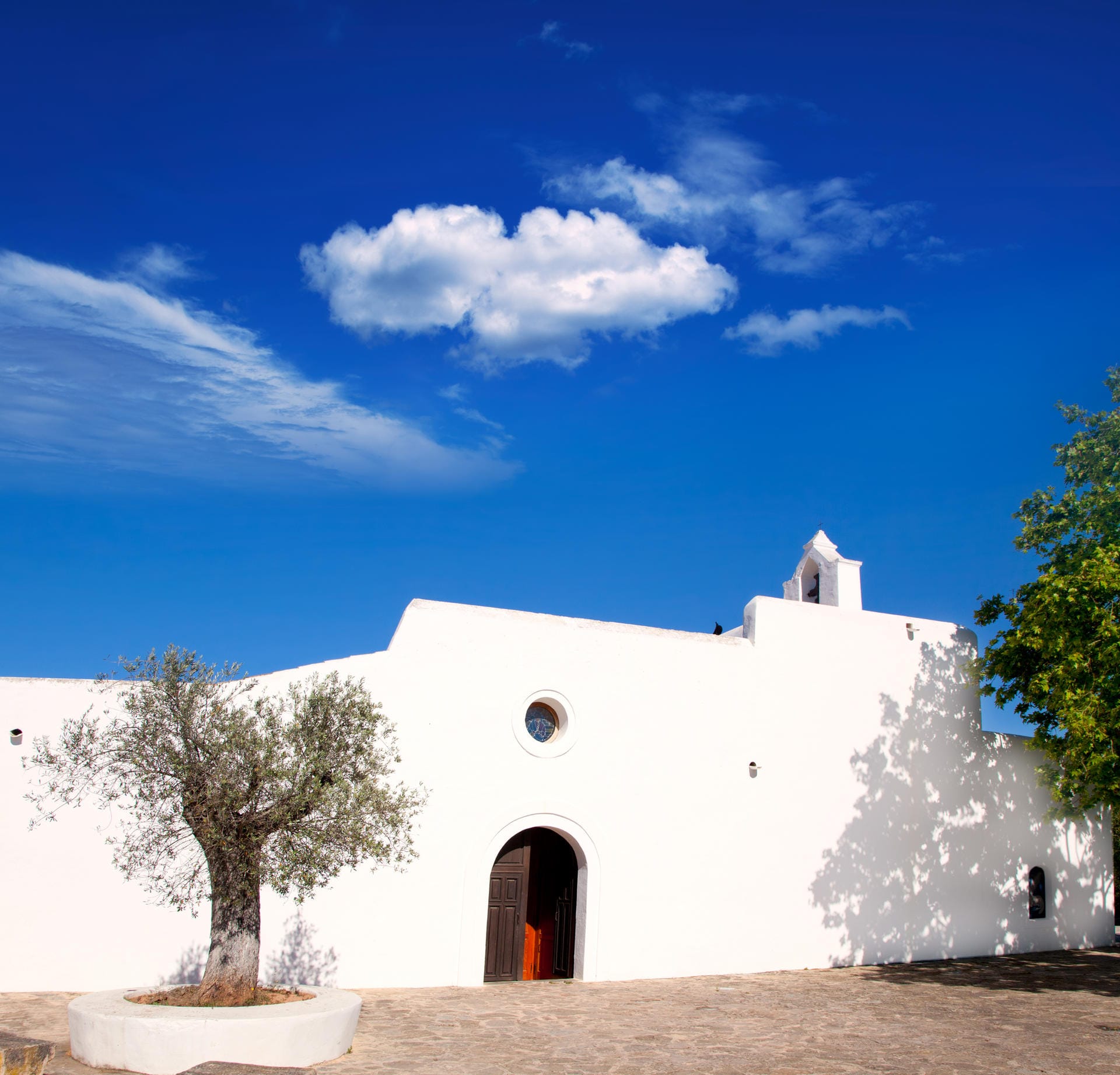 Das ist die Kirche Santa Agnes (de Corona Ines) auf Ibiza.