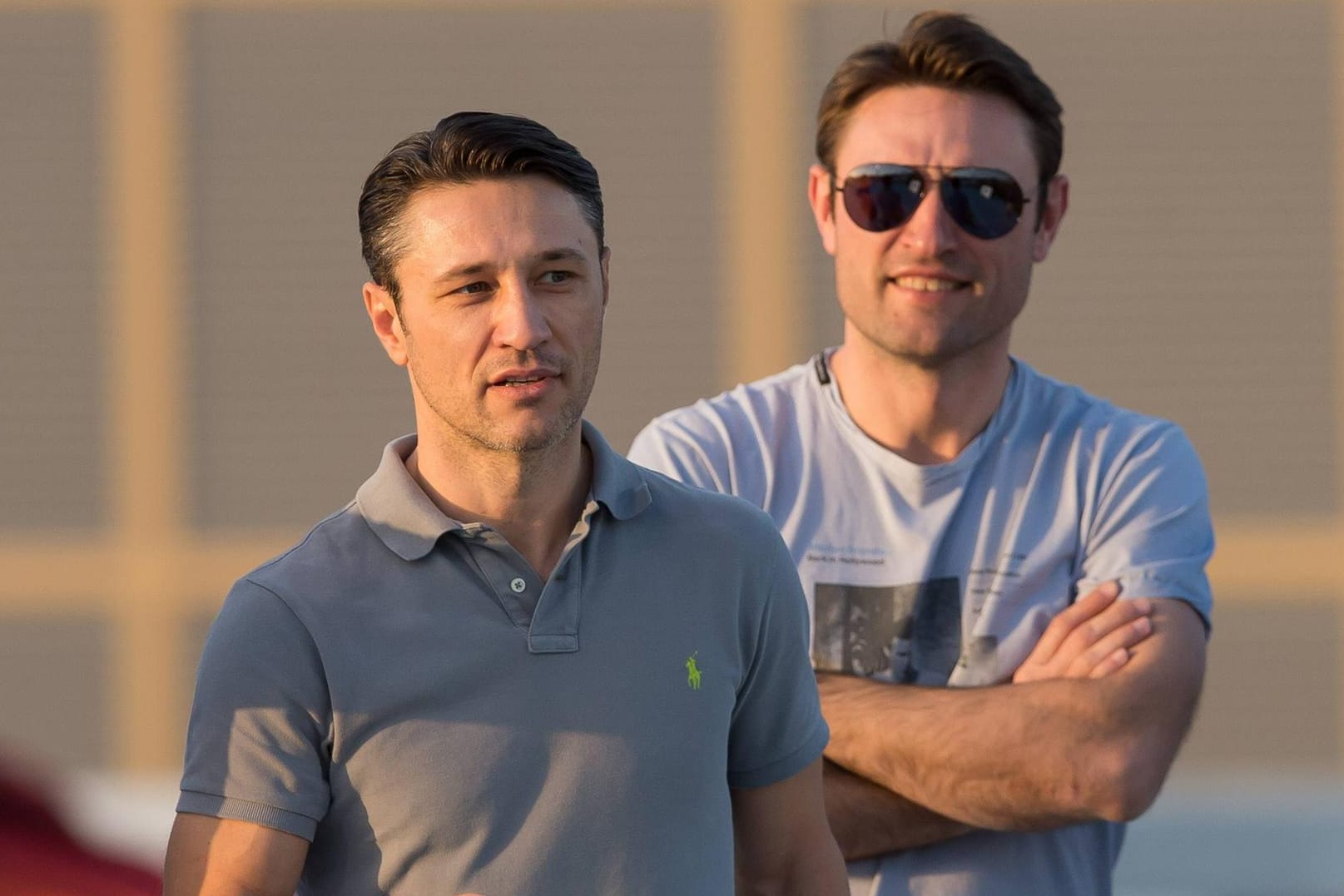 Im Winter waren die Kovac-Brüder Niko (li.) und Robert Gäste im BVB-Trainingslager - jetzt übernehmen sie die SGE.