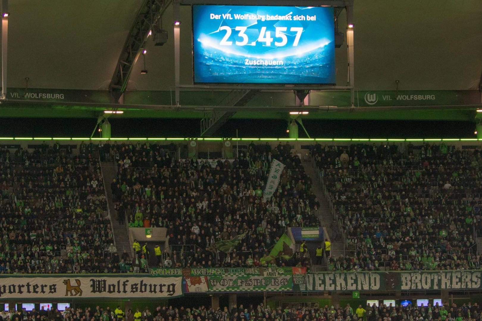 Das Champions-League-Achtelfinale zwischen Wolfsburg und Gent ist nicht ausverkauft.