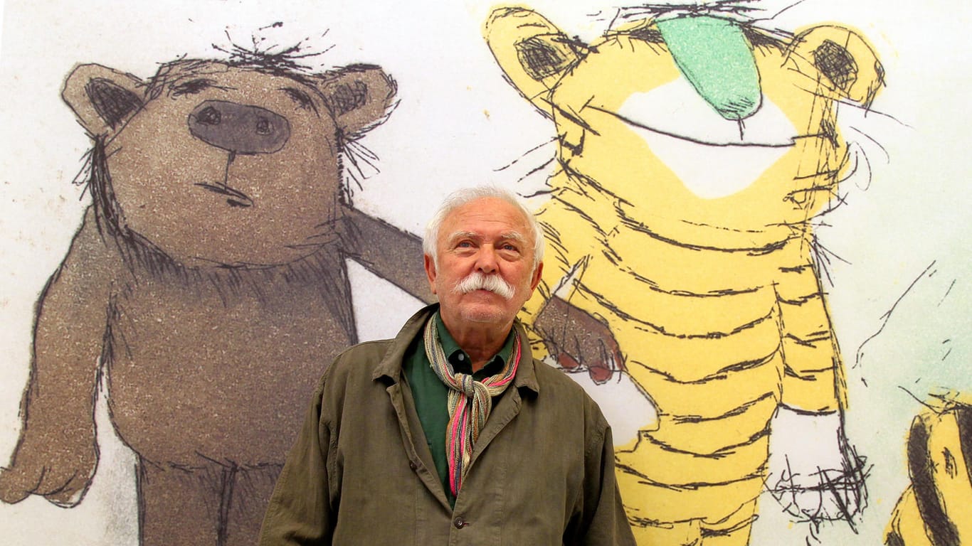 Janosch, Erfinder von Kinder-Lieblingen wie der Tigerente, Bär und Tiger, wird am 11. März 85 Jahre alt.
