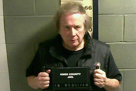 Don McLean bei seiner Festnahme im Januar 2016.