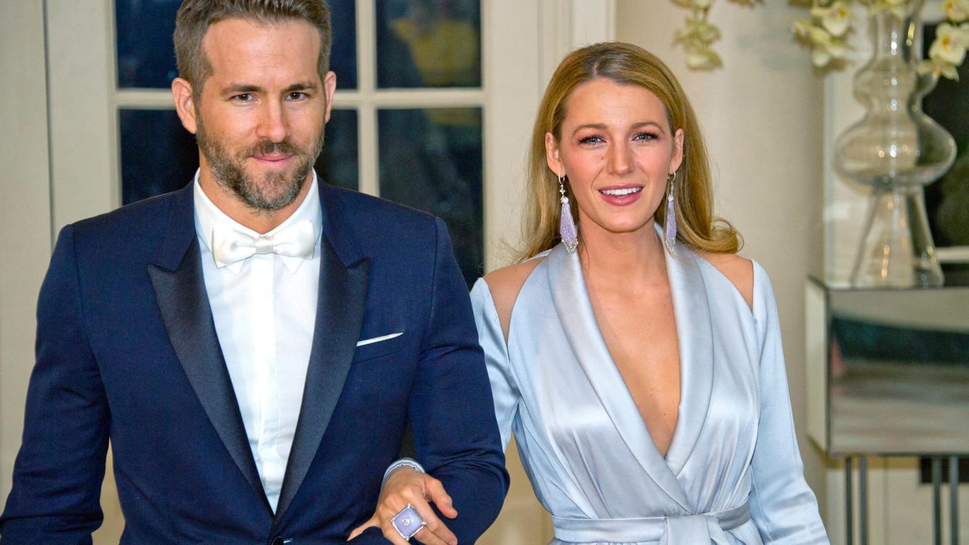 Ryan Reynolds - gebürtiger Kanadier - und seine Frau Blake Lively beim Staatsbankett.
