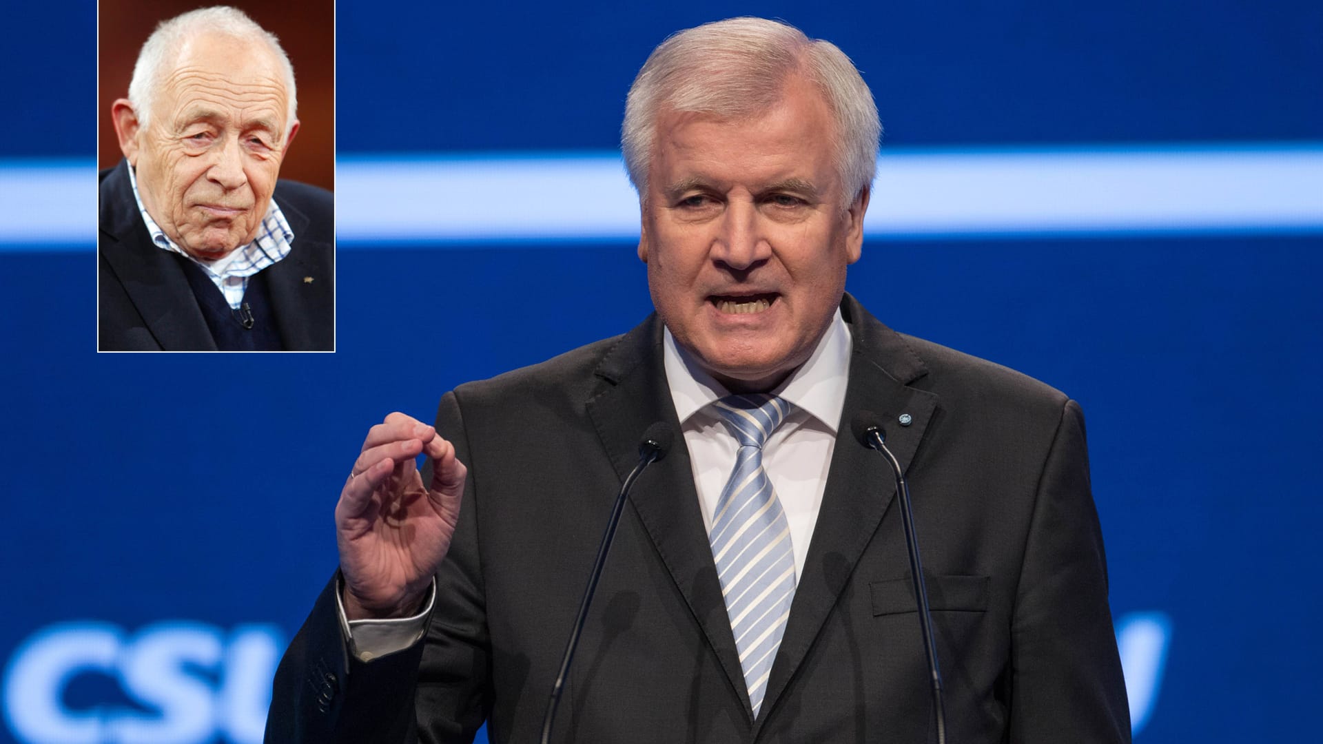 CSU-Chef Horst Seehofer - heftige Kritik vom früheren CDU-Vordenker Heiner Geißler.