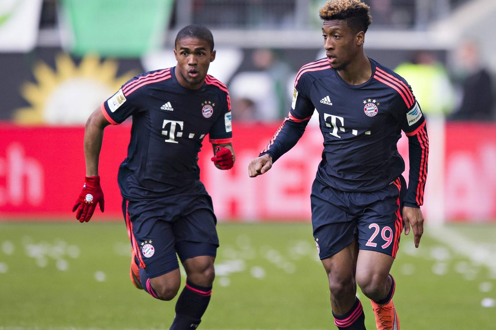 Machen Arjen Robben und Franck Ribéry auf den Flügeln Druck: Douglas Costa (li.) und Kingsley Coman.