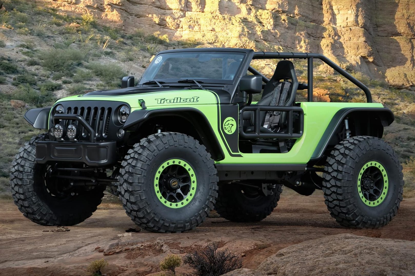 Der Jeep Trailcat ist ein Brutalo-Wrangler mit 707 PS starkem V8.