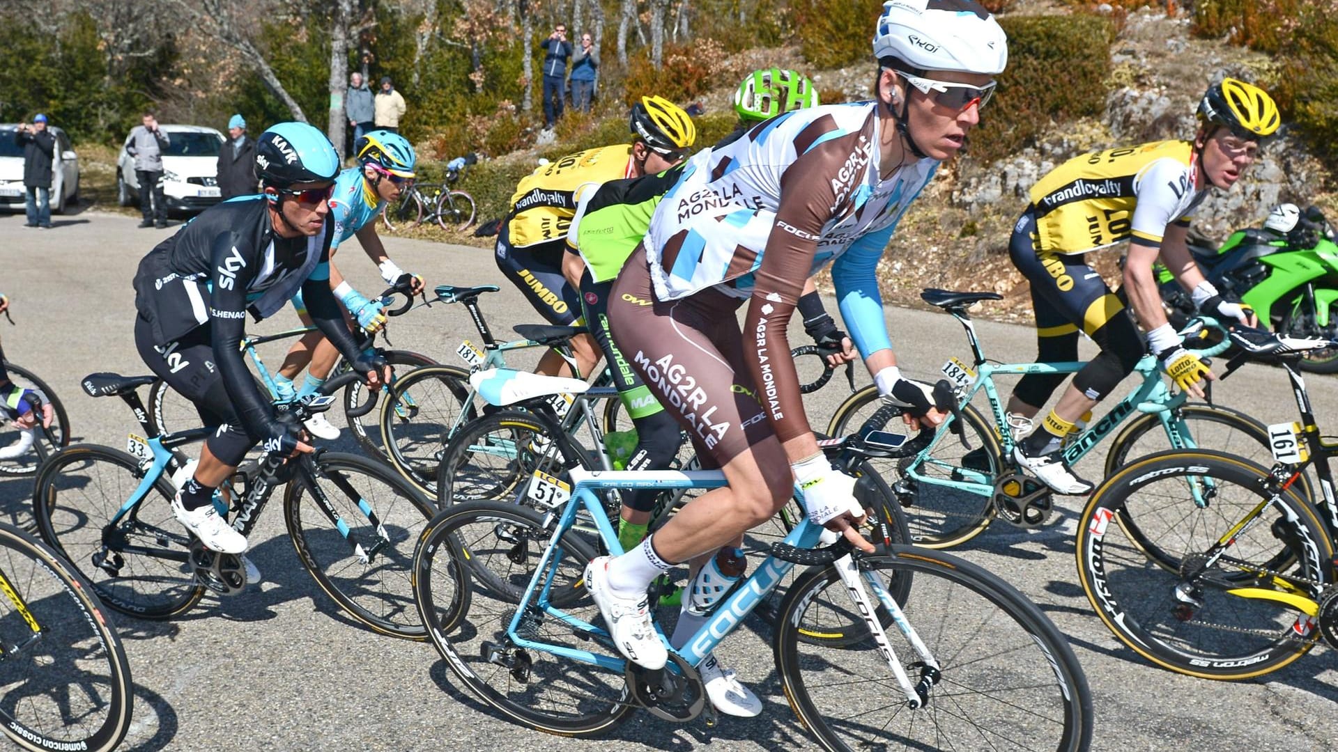 Französischer Hoffnungsträger: Romain Bardet, Etappensieger bei der Tour 2015, ist einer der Kapitäne beim Team Ag2R aus Frankreich.