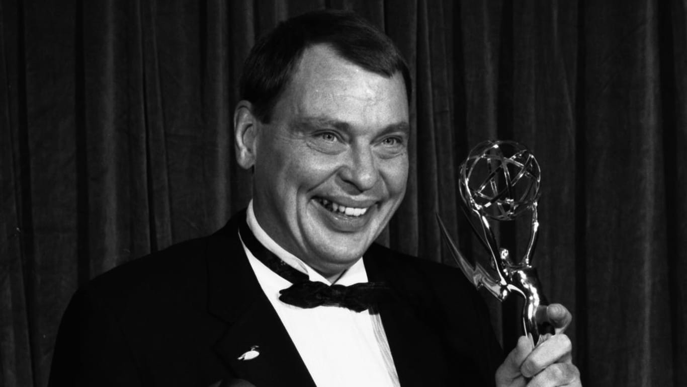 Larry Drake beim Gewinn seines ersten Emmy im Jahr 1988.