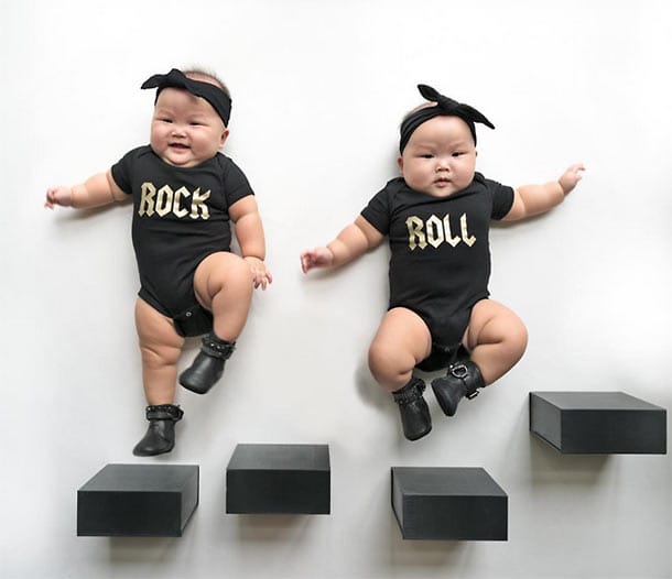 Rock und Roll - diese Zwillinge rocken Instagram.